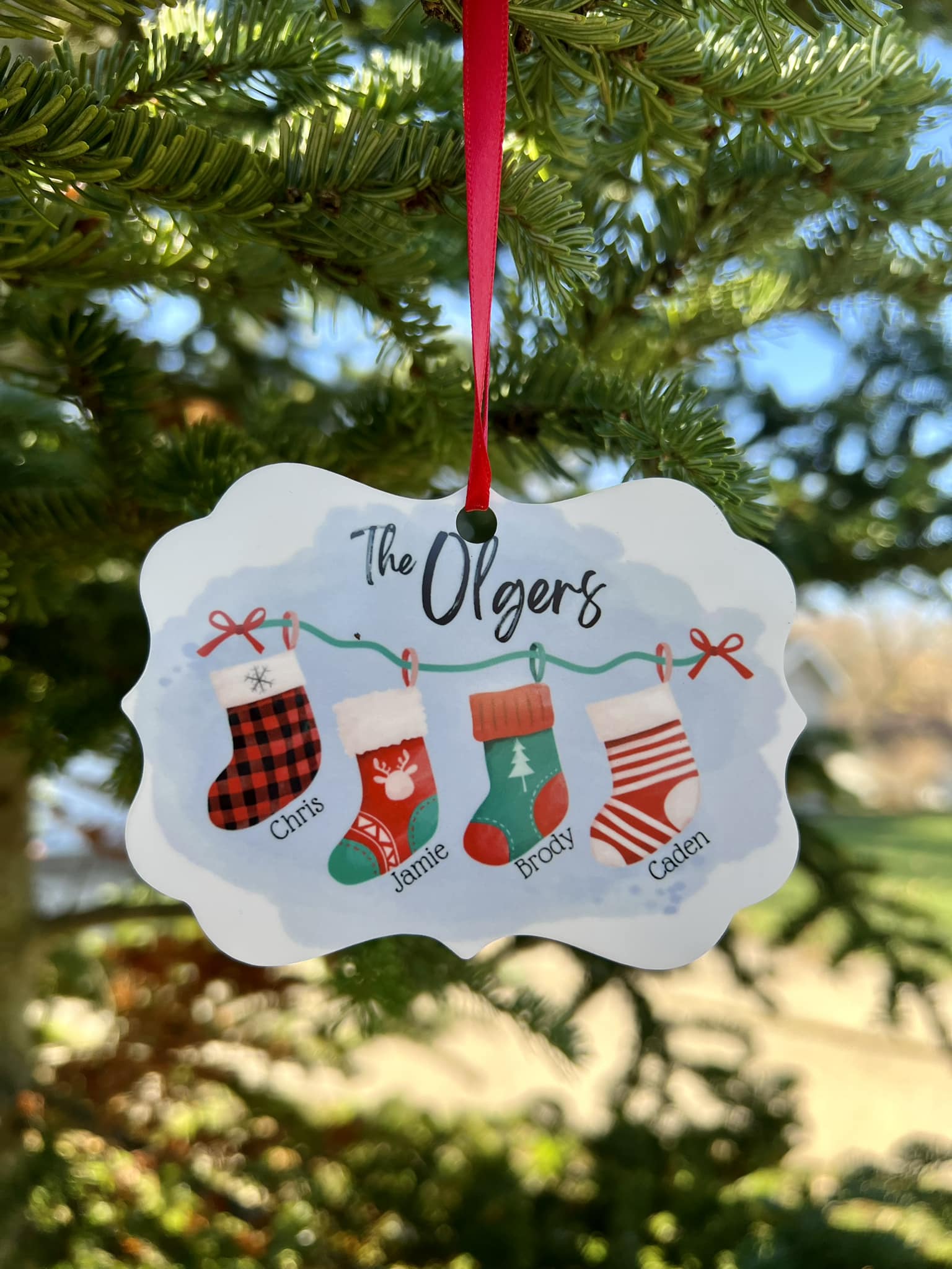 Personalized Christmas Ornaments available